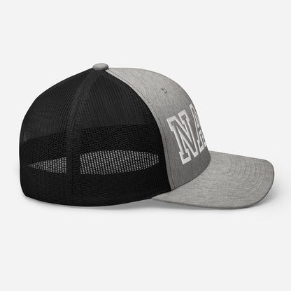 NASH Embroidered Trucker Cap, Hollow Font-Soul Flow Apparel