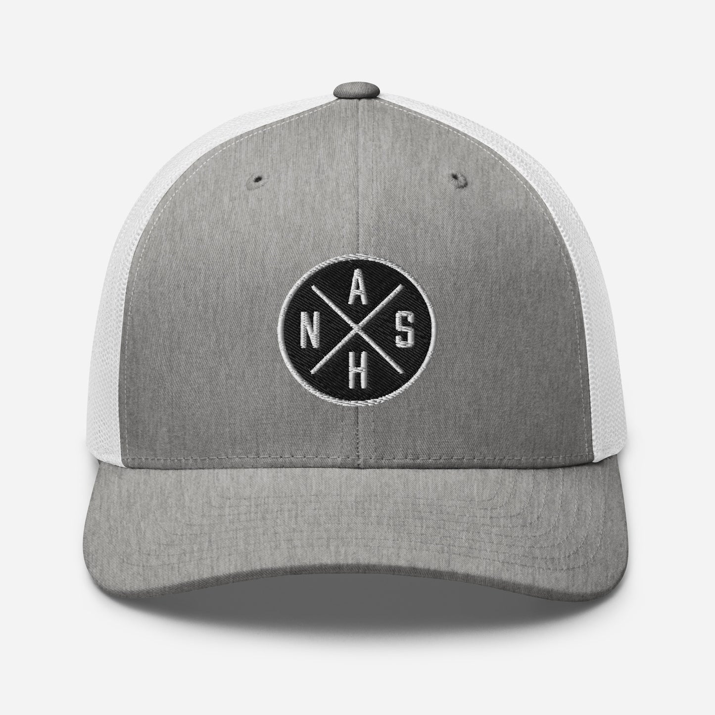 Circled NASH Embroidered Trucker Cap-Soul Flow Apparel