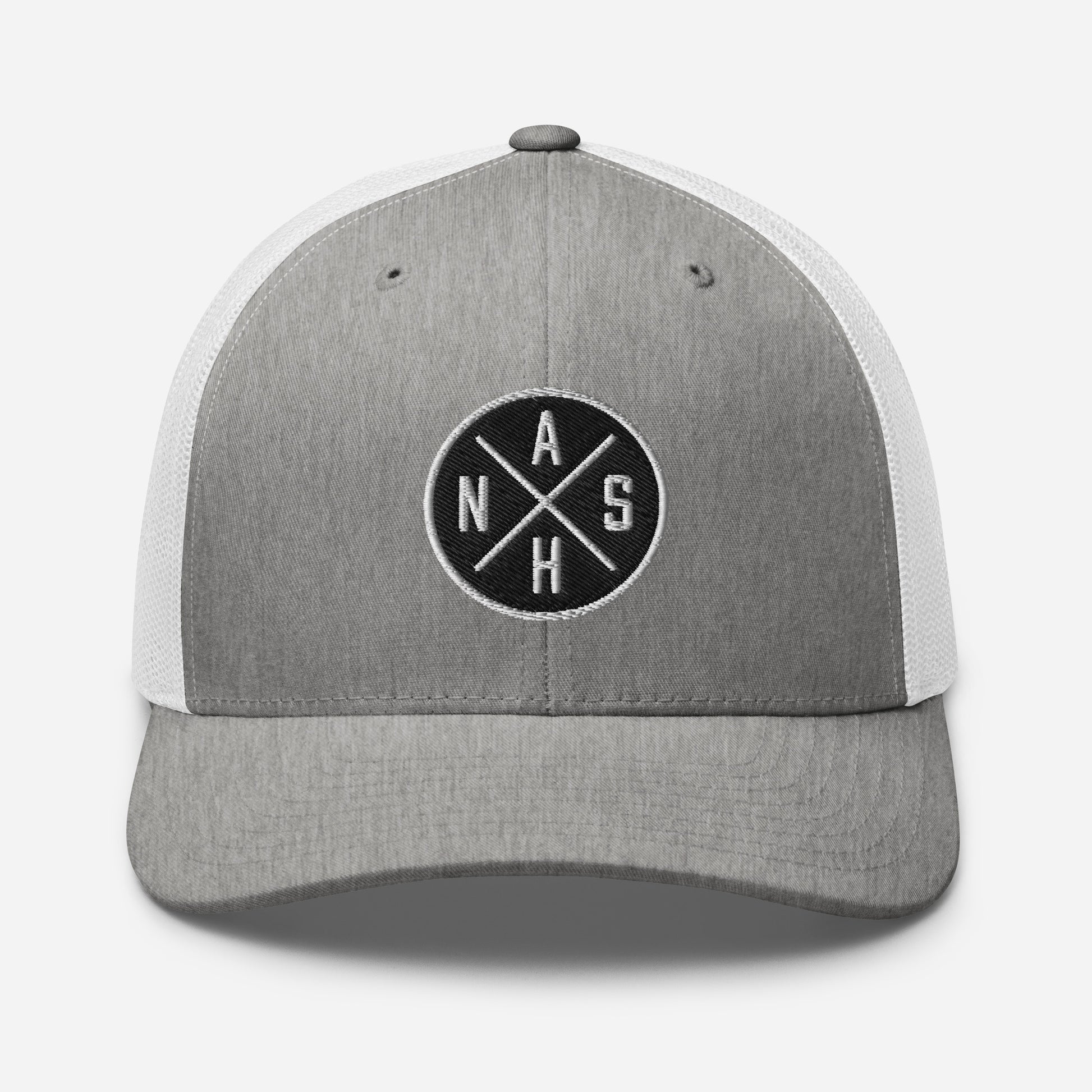Circled NASH Embroidered Trucker Cap-Soul Flow Apparel
