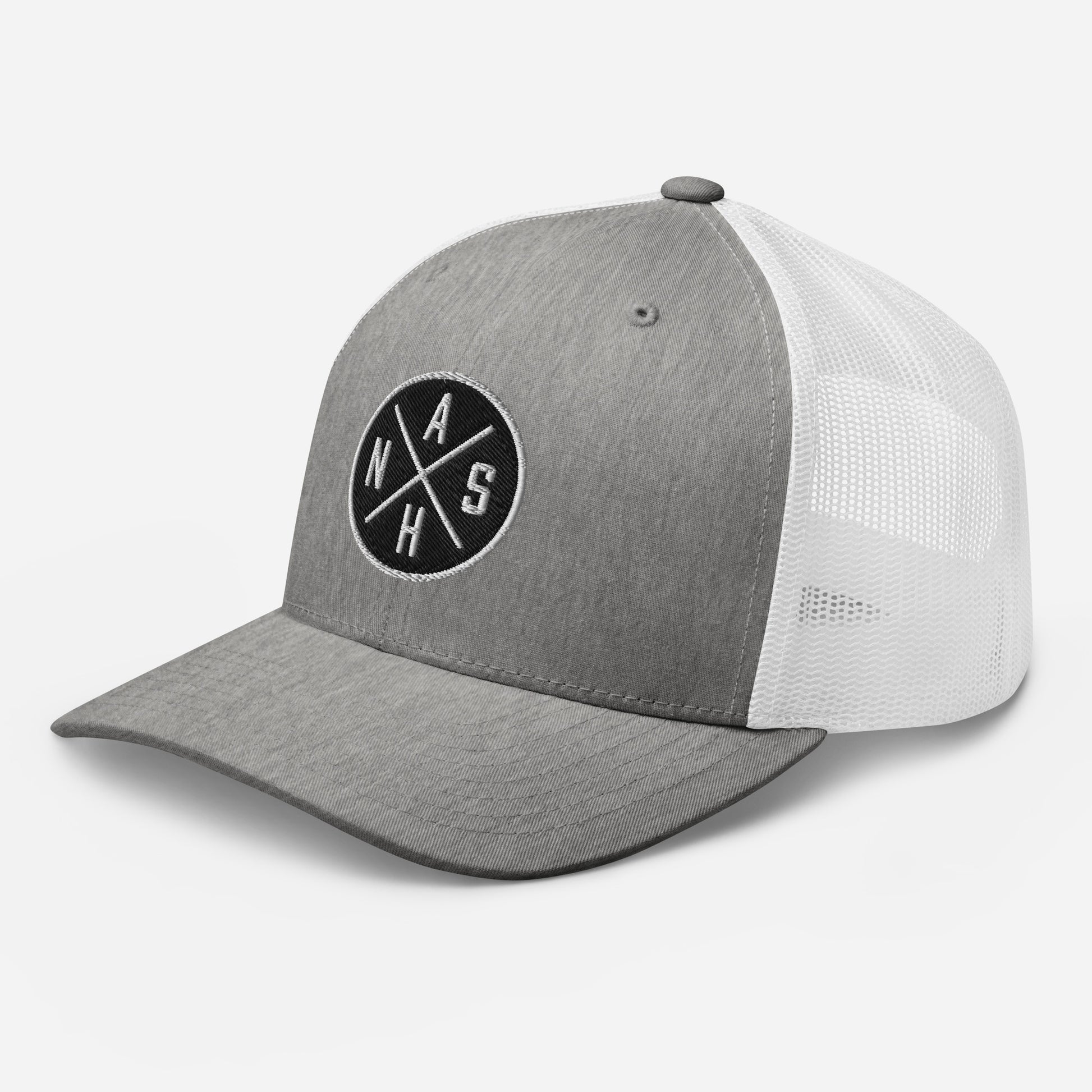 Circled NASH Embroidered Trucker Cap-Soul Flow Apparel