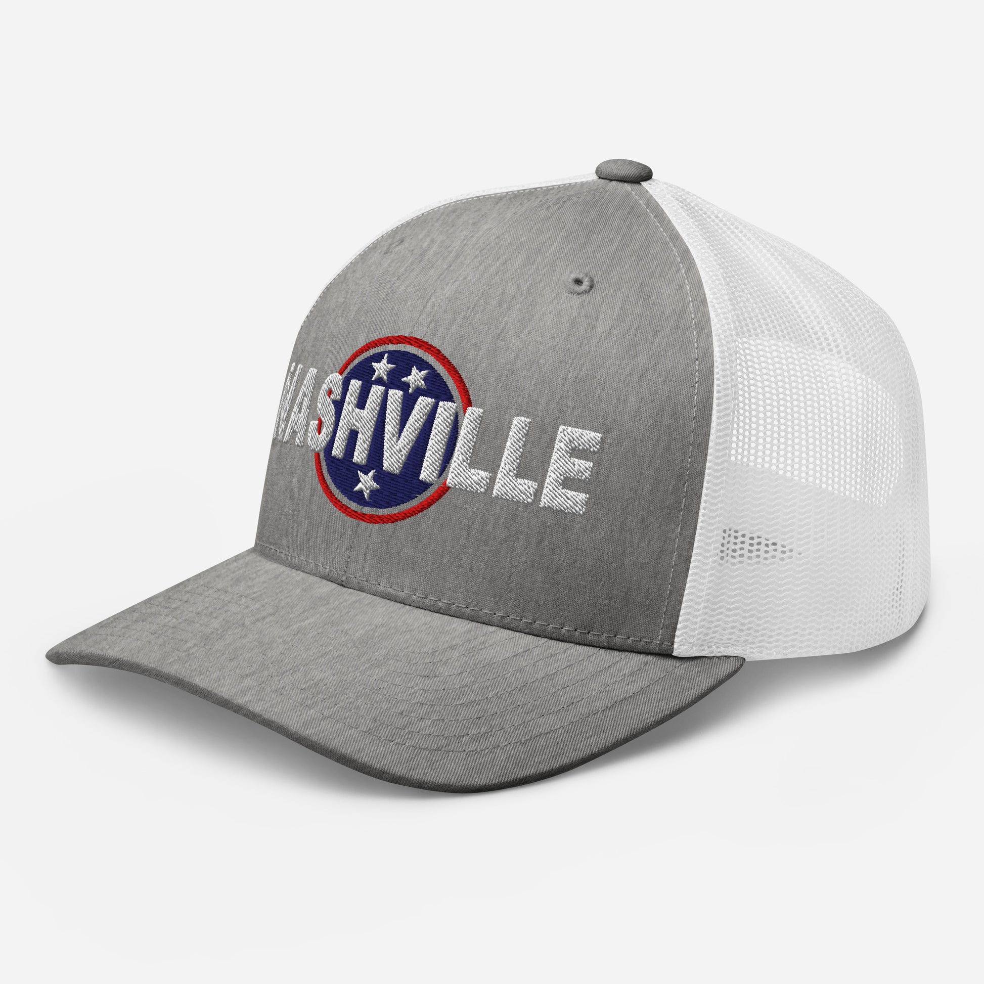 Nashville Embroidered Trucker Cap, Tri Star-Soul Flow Apparel
