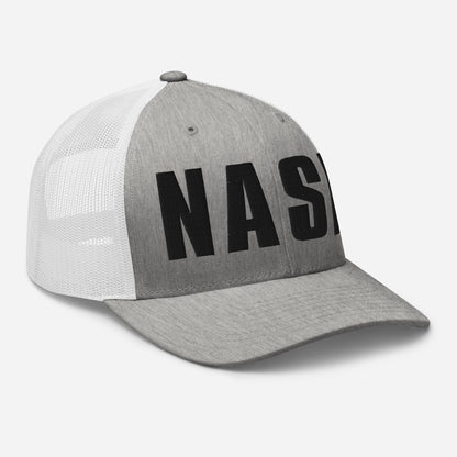 NASH 3d Puff Embroidered Trucker Cap-Soul Flow Apparel