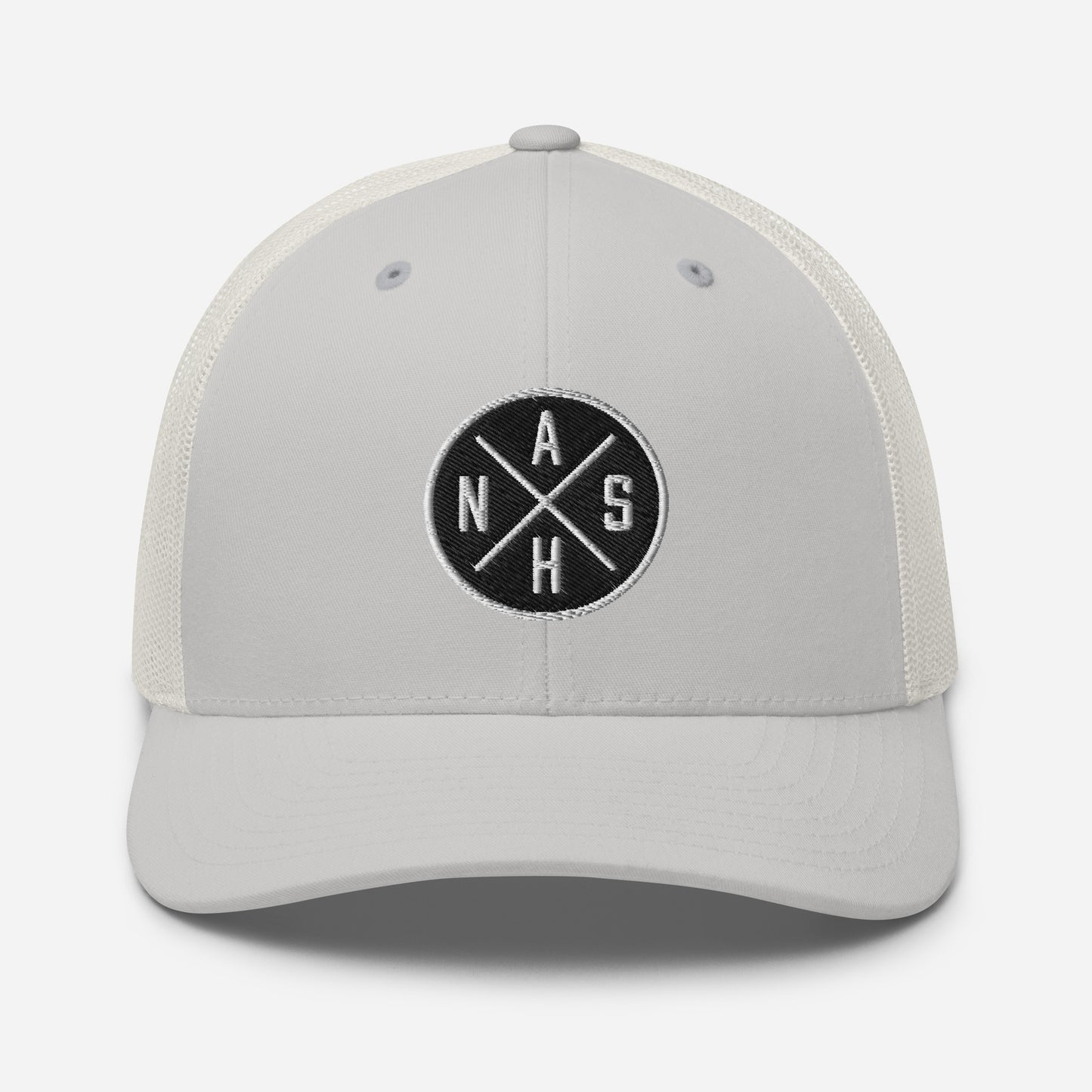 Circled NASH Embroidered Trucker Cap-Soul Flow Apparel