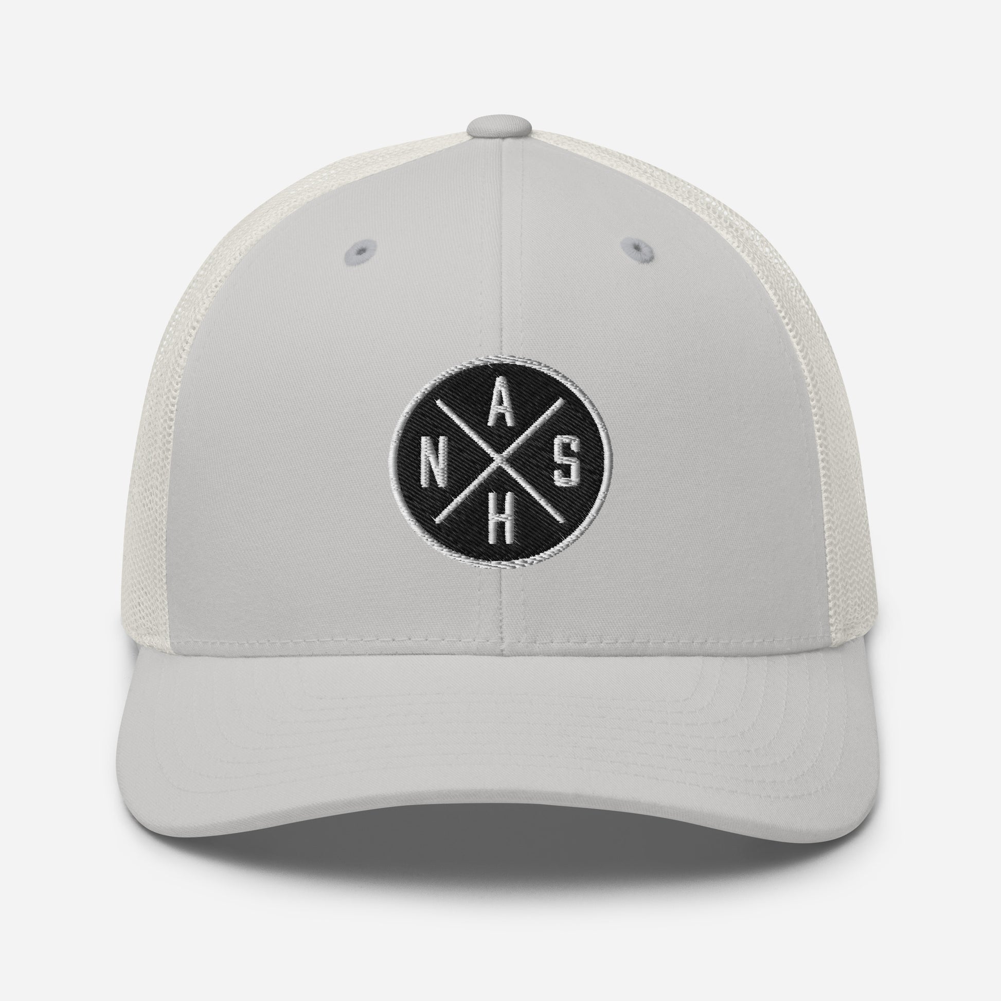 Circled NASH Embroidered Trucker Cap-Soul Flow Apparel