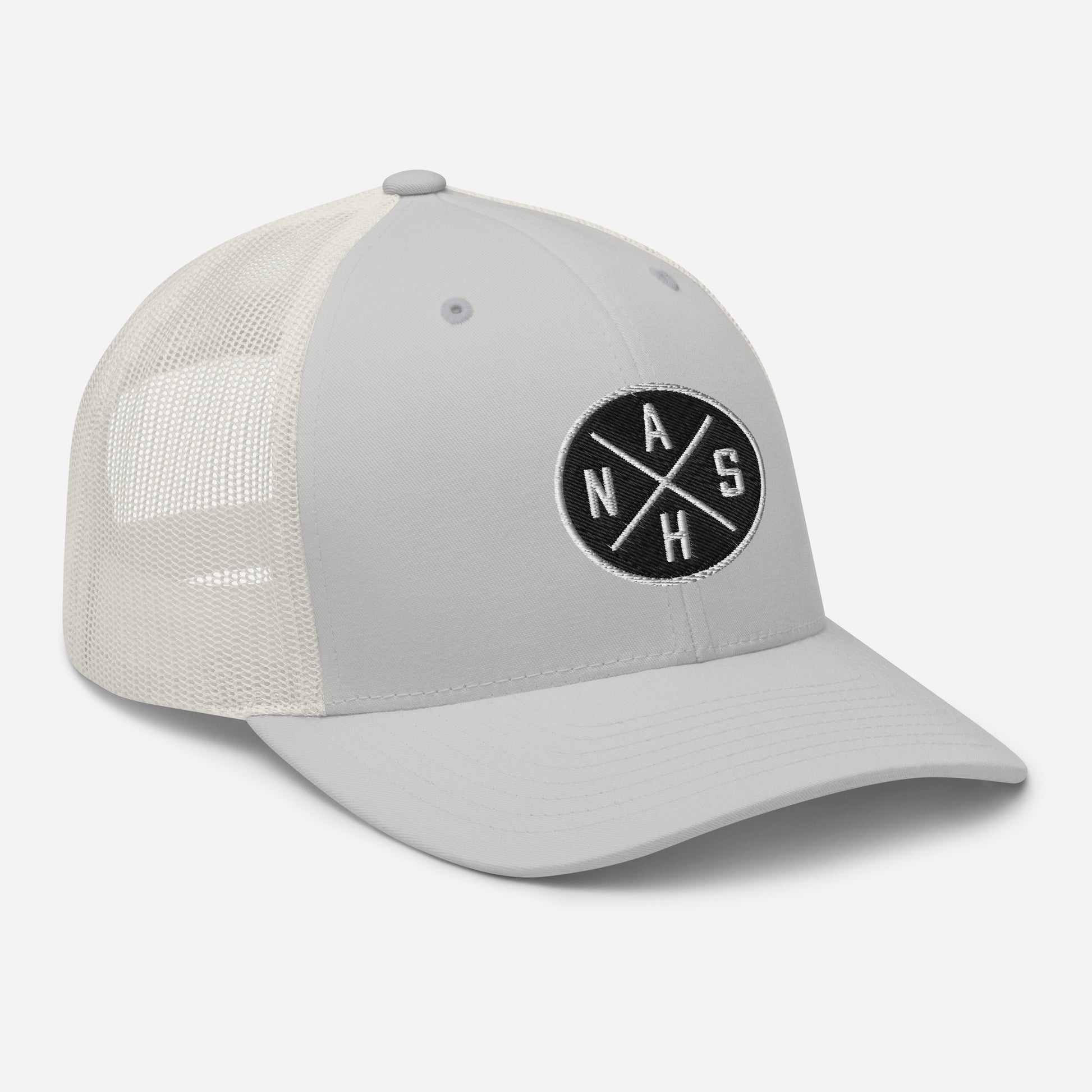 Circled NASH Embroidered Trucker Cap-Soul Flow Apparel