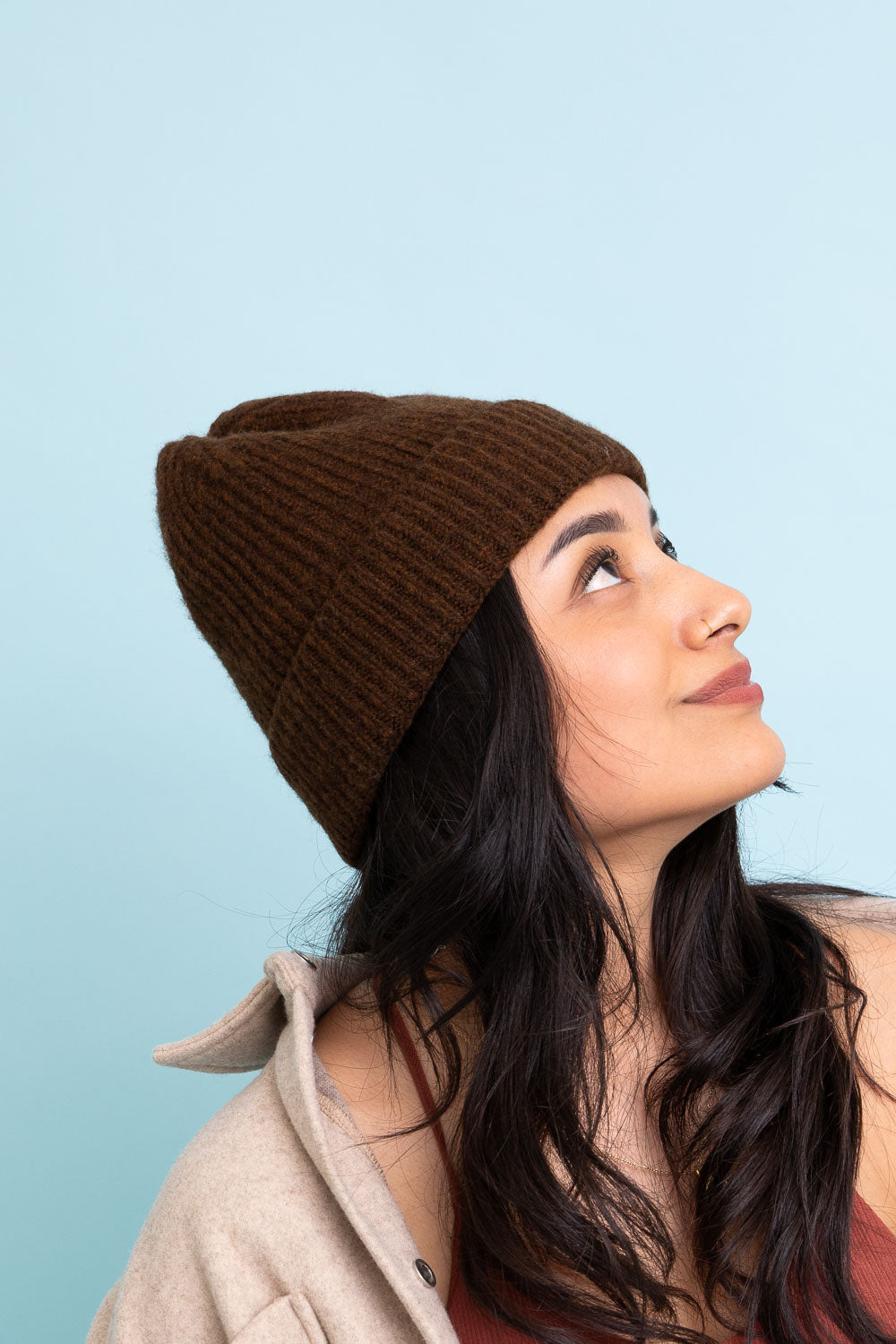 Rib Knit Cuffed Beanie-Soul Flow Apparel
