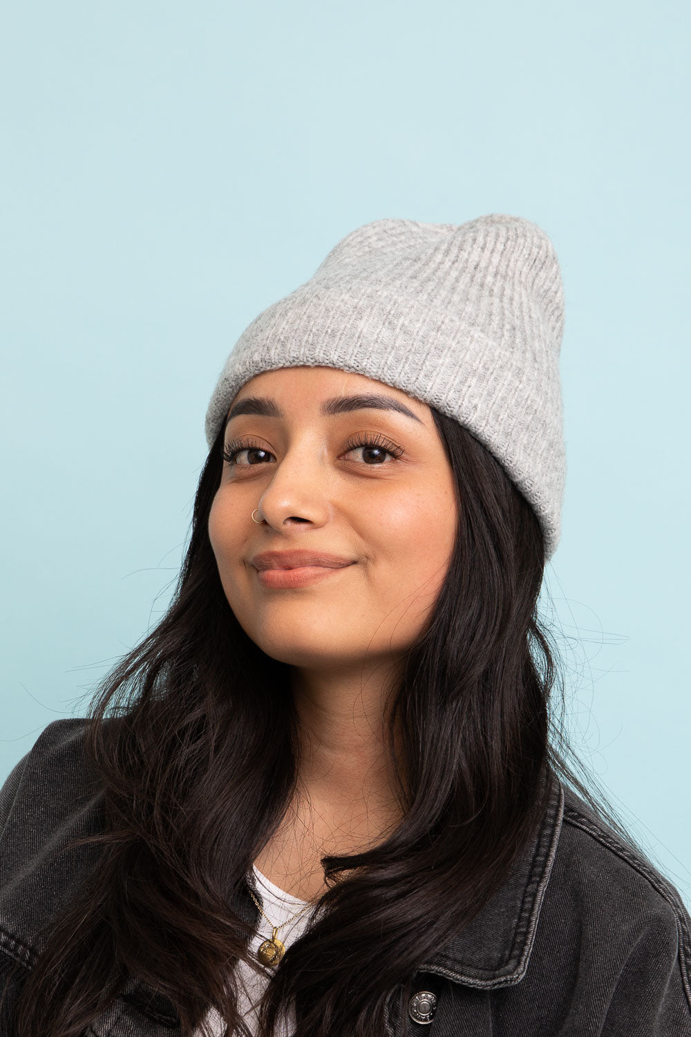Rib Knit Cuffed Beanie-Soul Flow Apparel
