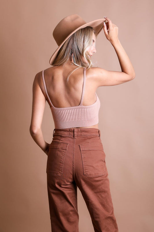 Rib Knit Lounge Brami ??-Soul Flow Apparel