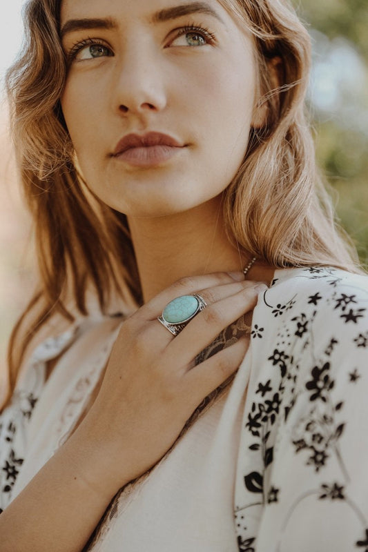 Robin's Egg Turquoise Ring-Soul Flow Apparel