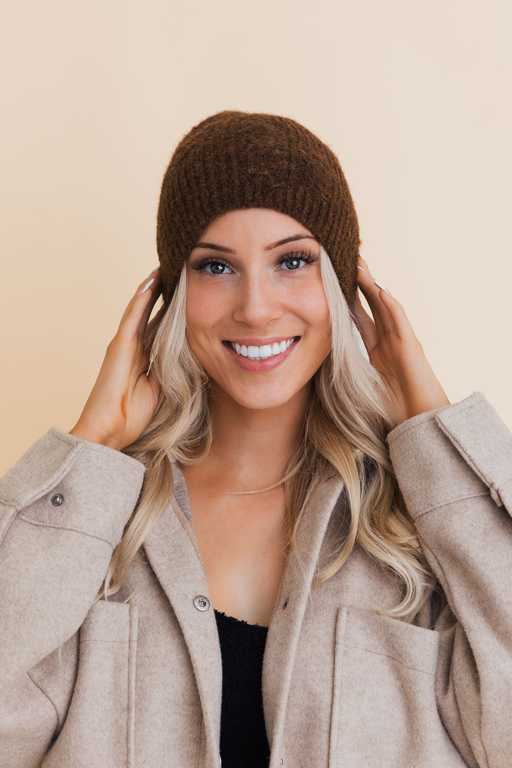 Rugged Edge Distressed Knit Beanie-Soul Flow Apparel