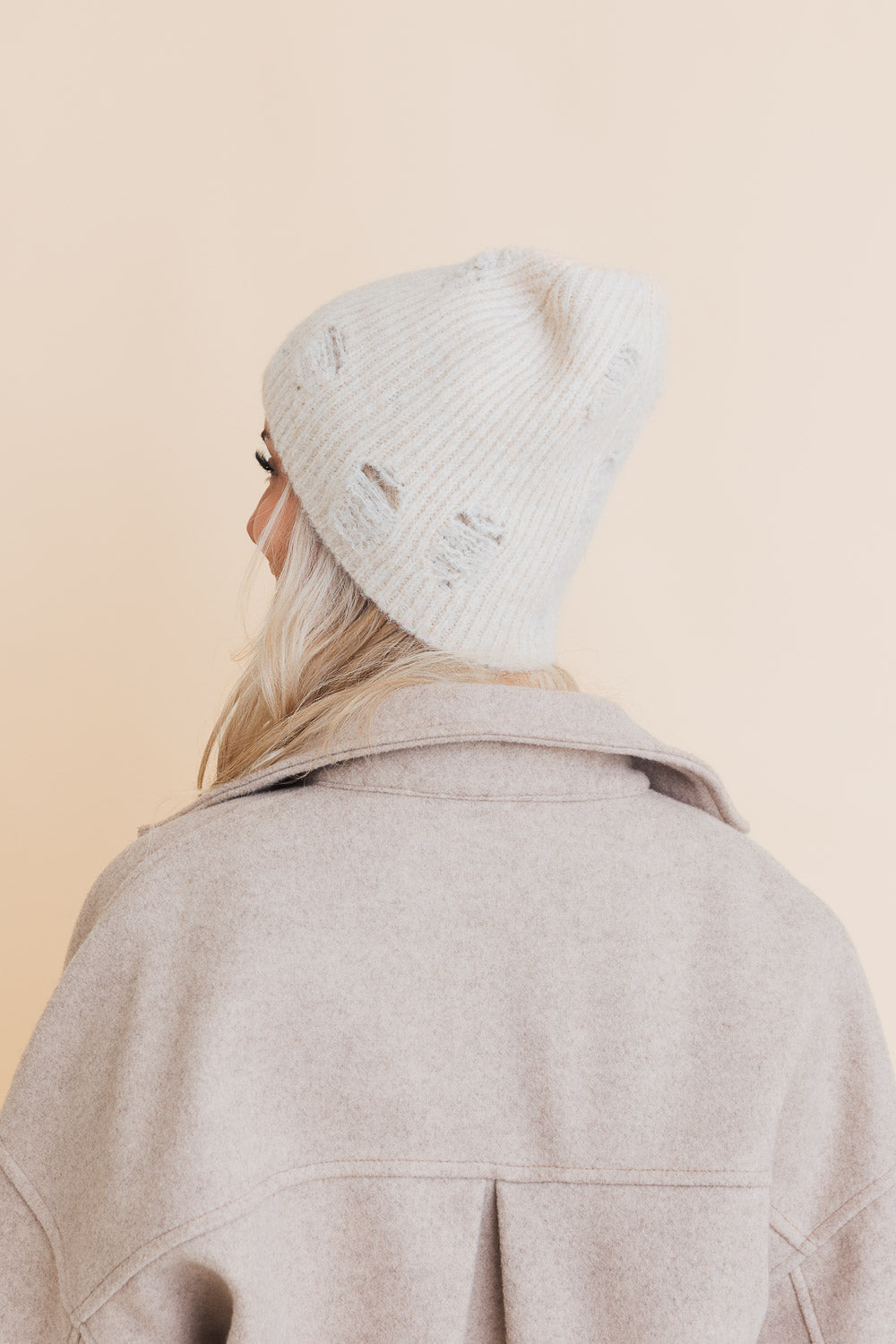 Rugged Edge Distressed Knit Beanie-Soul Flow Apparel