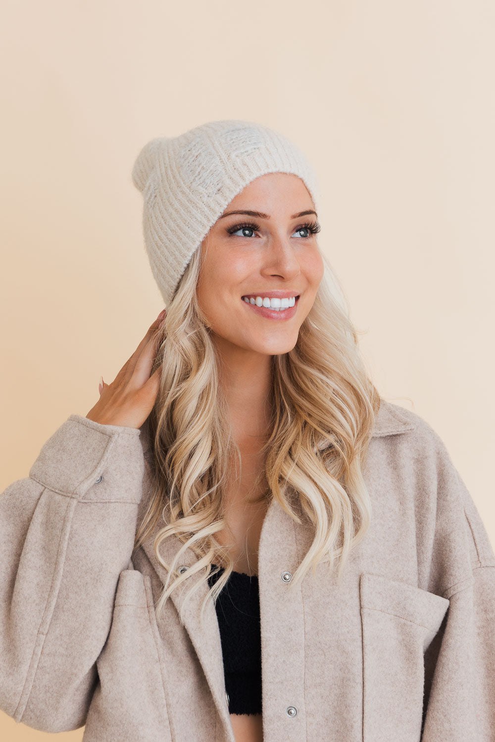 Rugged Edge Distressed Knit Beanie-Soul Flow Apparel