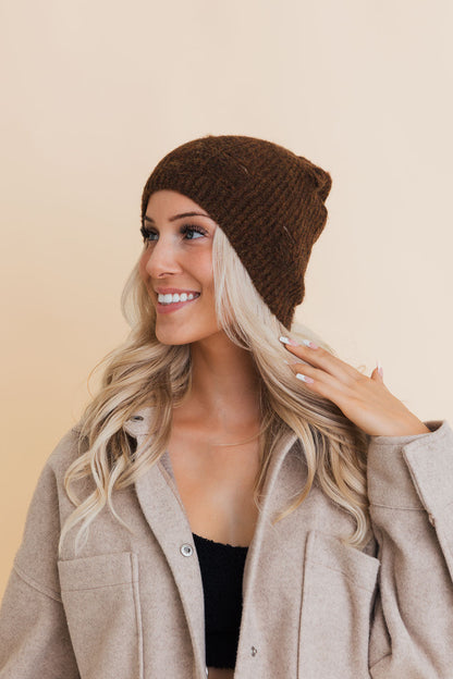 Rugged Edge Distressed Knit Beanie-Soul Flow Apparel