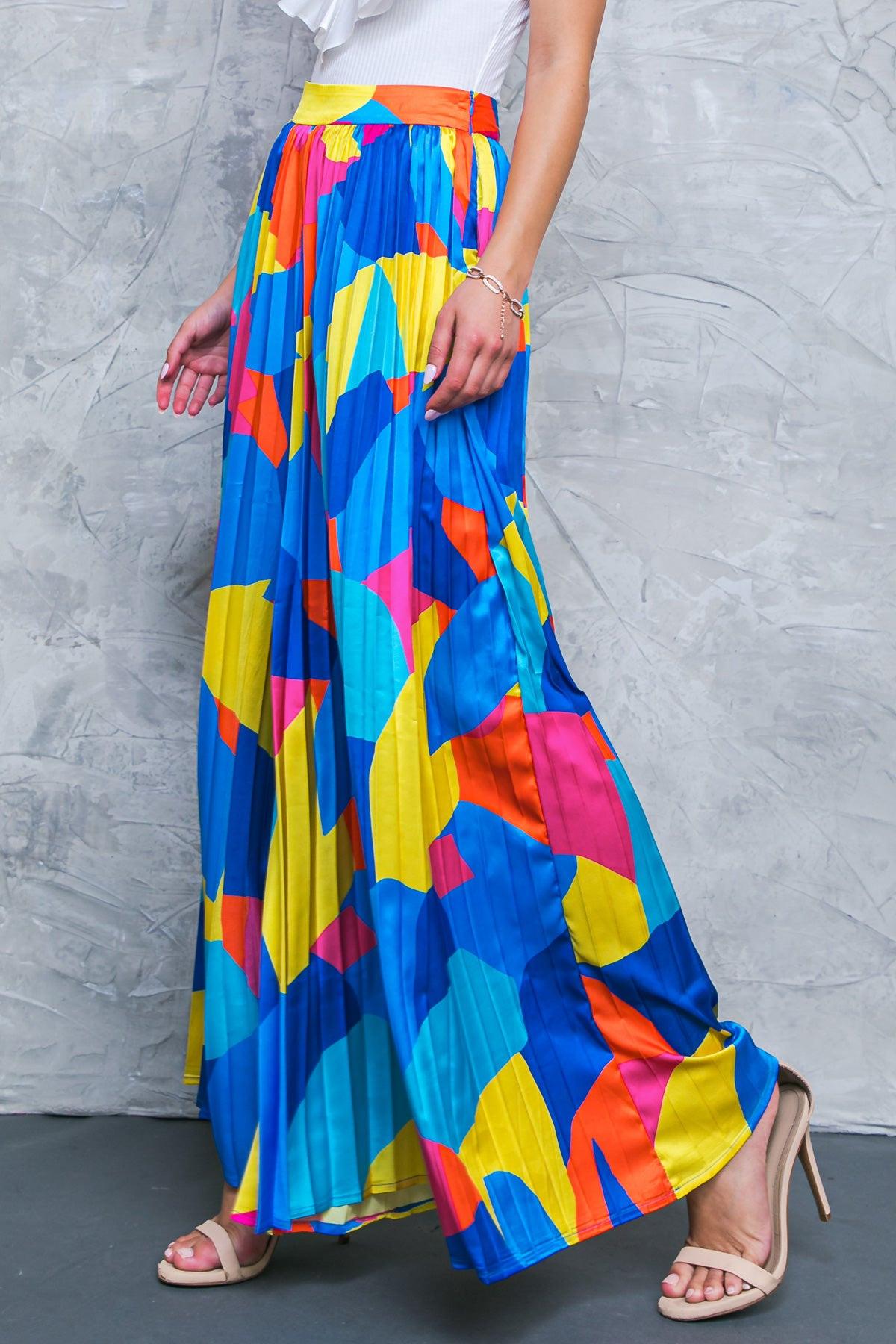 Free Your Mind Woven Pants With Pleated Design And Side Zipper