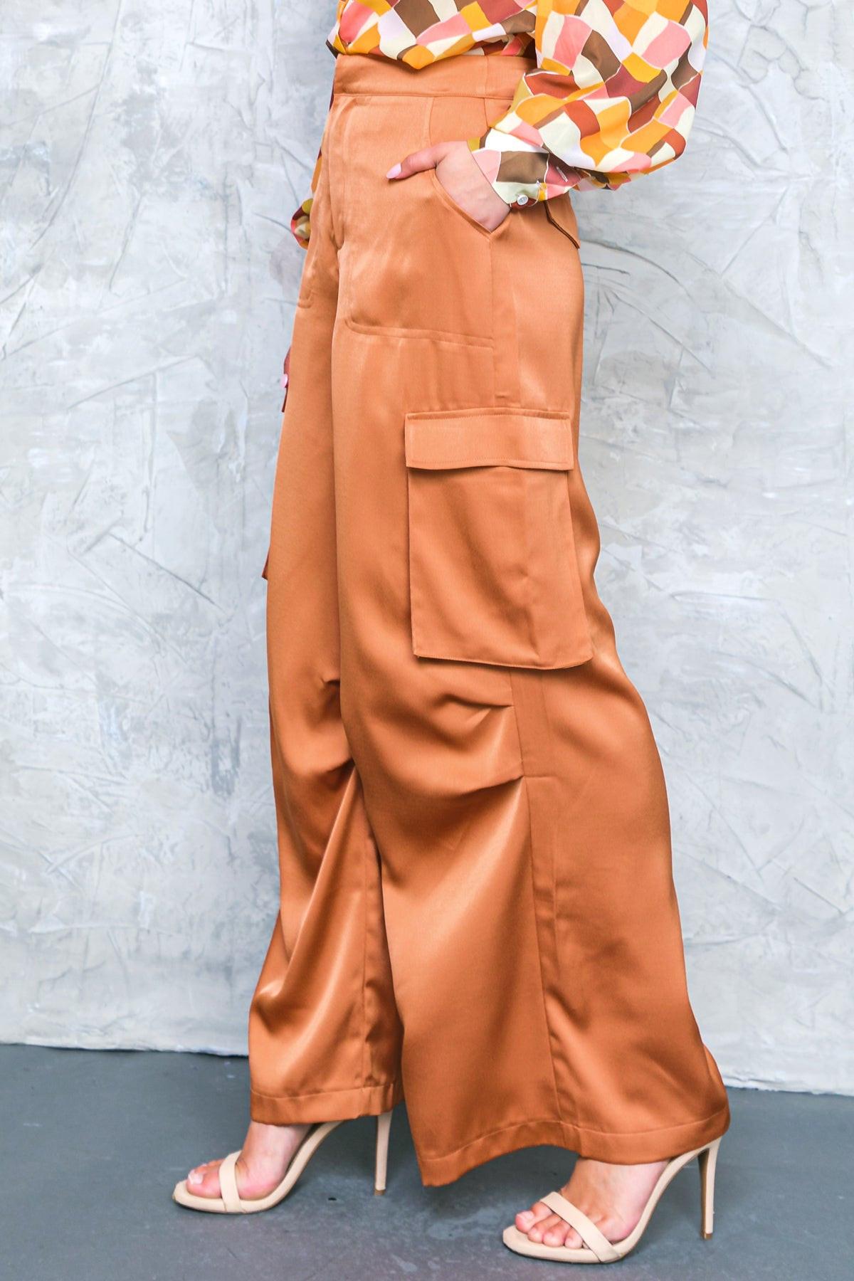 Graceful Movements Wide Leg Pants With Pockets For Everyday Wear