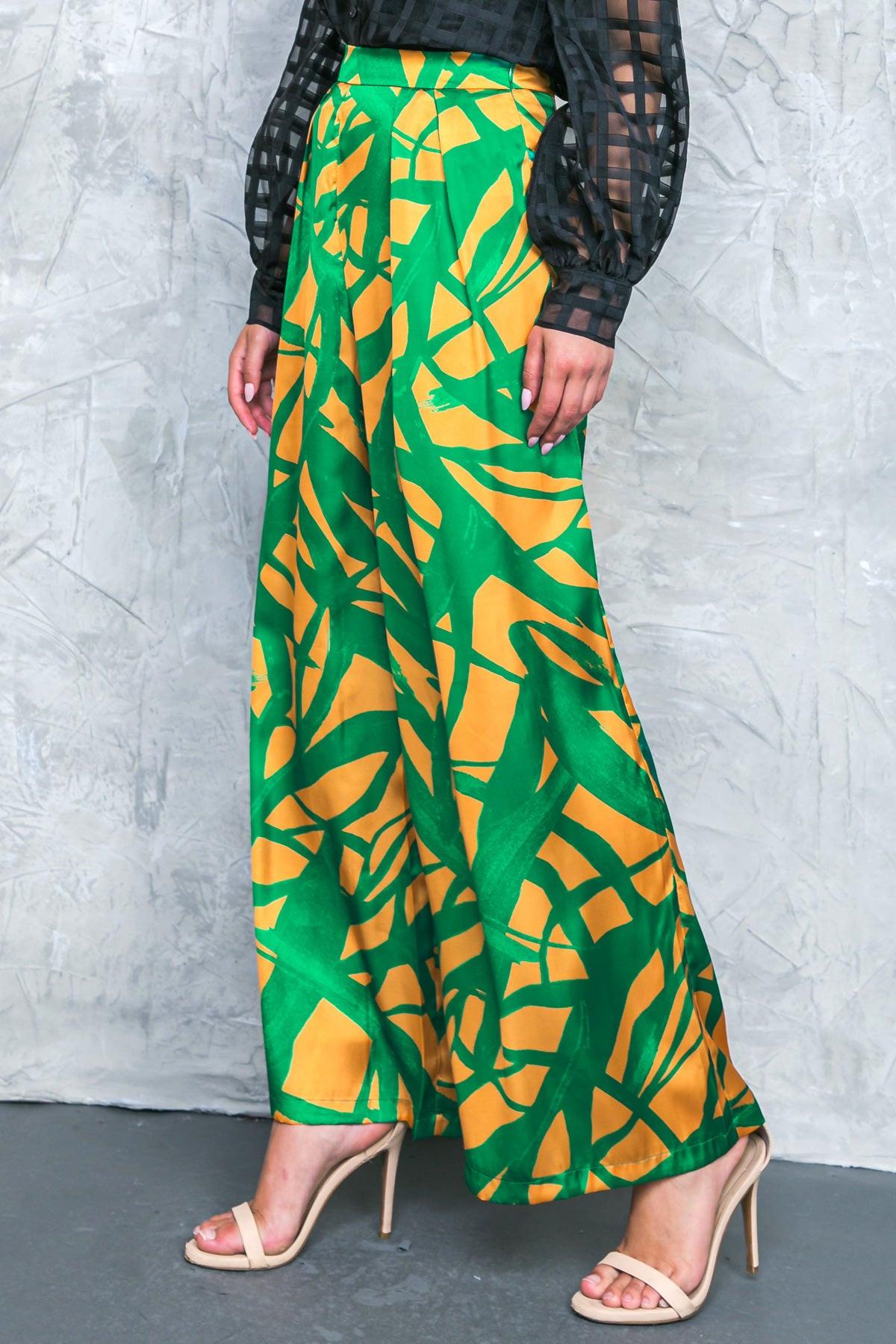Always About You Woven Pants With Pleated Front And Wide Leg