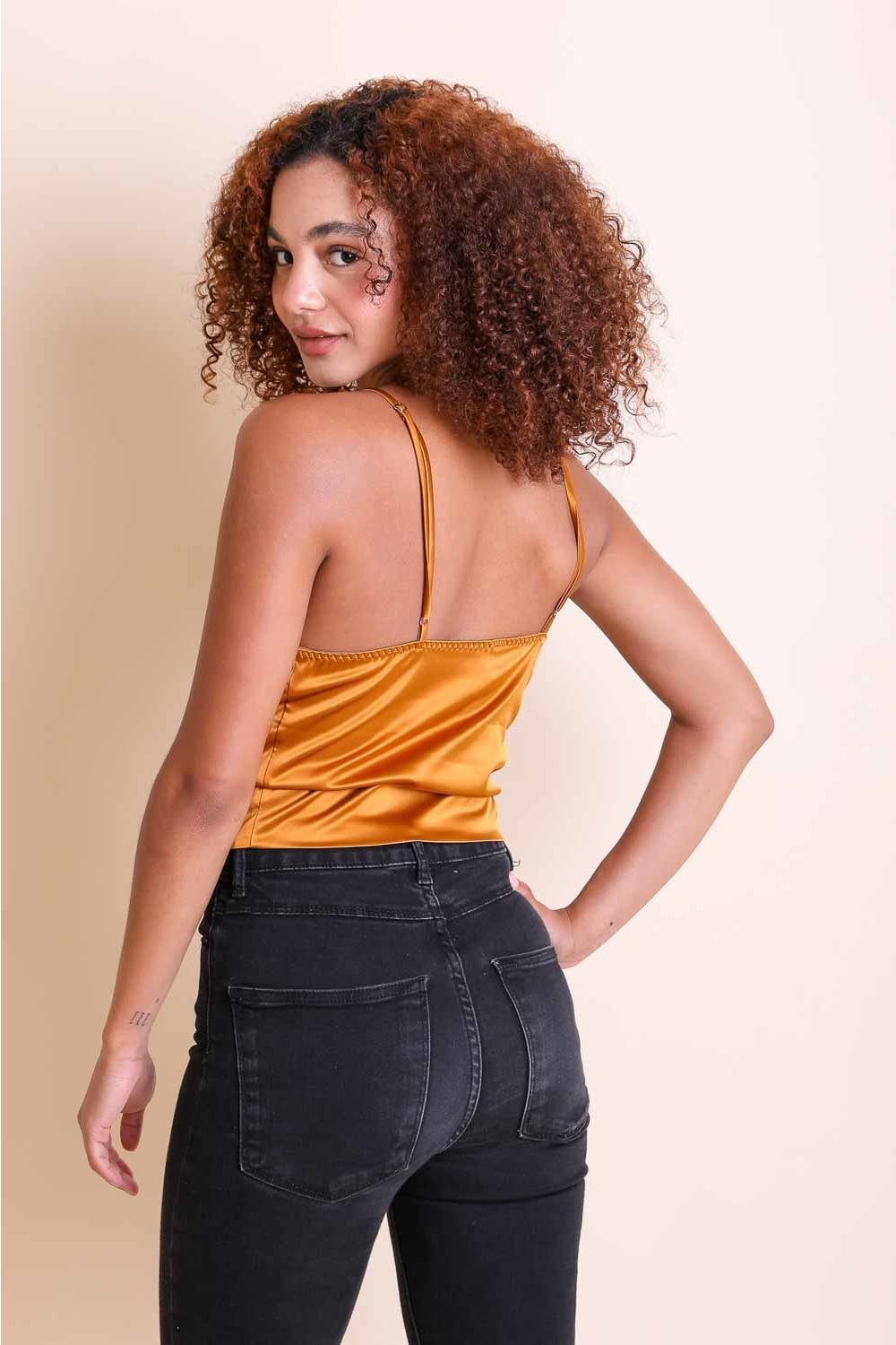 Satin Crop Top-Soul Flow Apparel