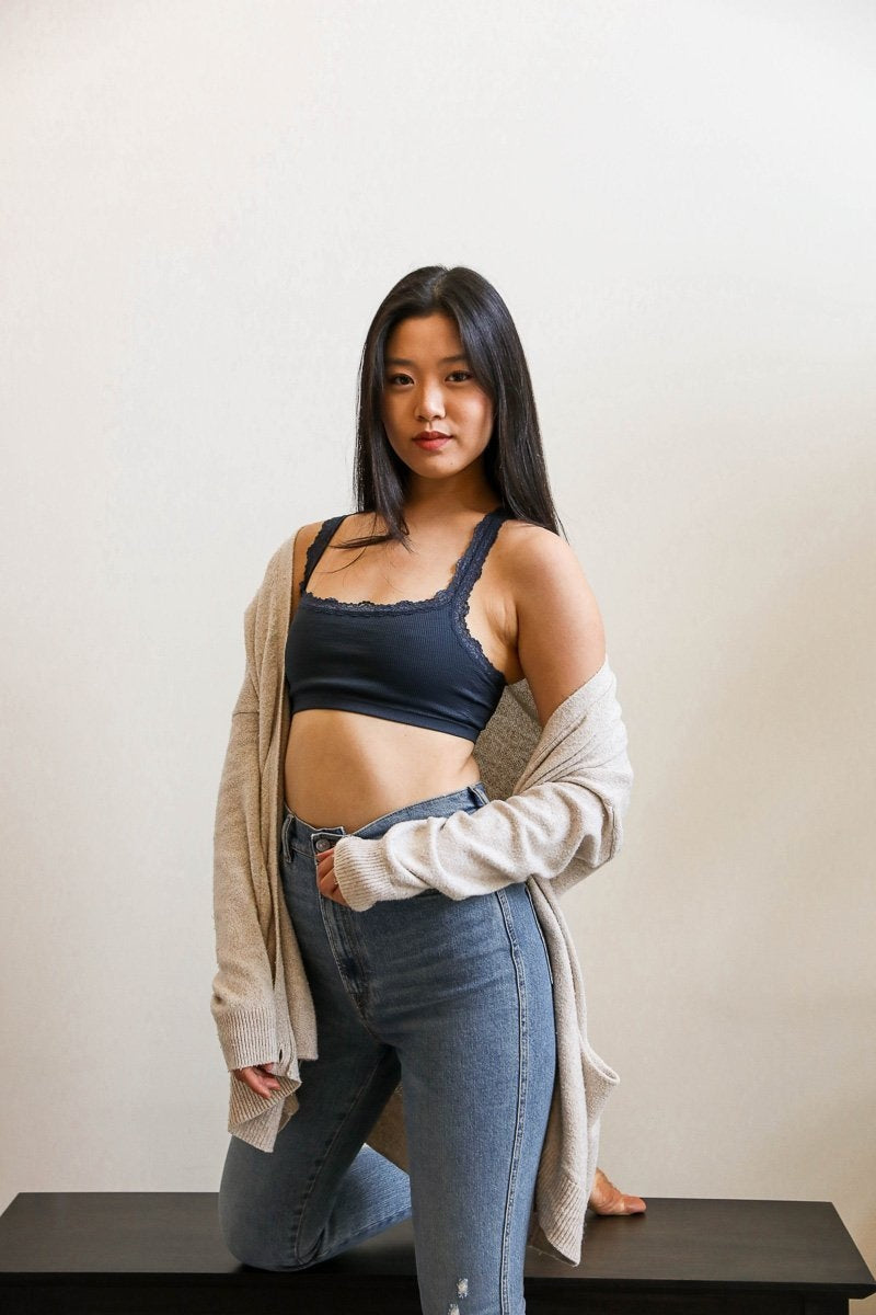 Seamless Lace Strap Bralette-Soul Flow Apparel