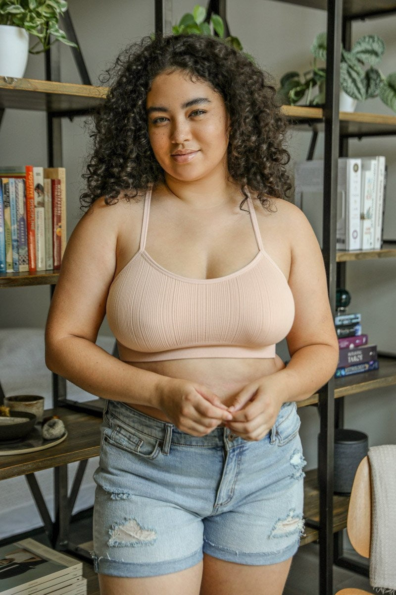 Tattoo Back Bralette – Seamless Design with Mesh Detail-Soul Flow Apparel