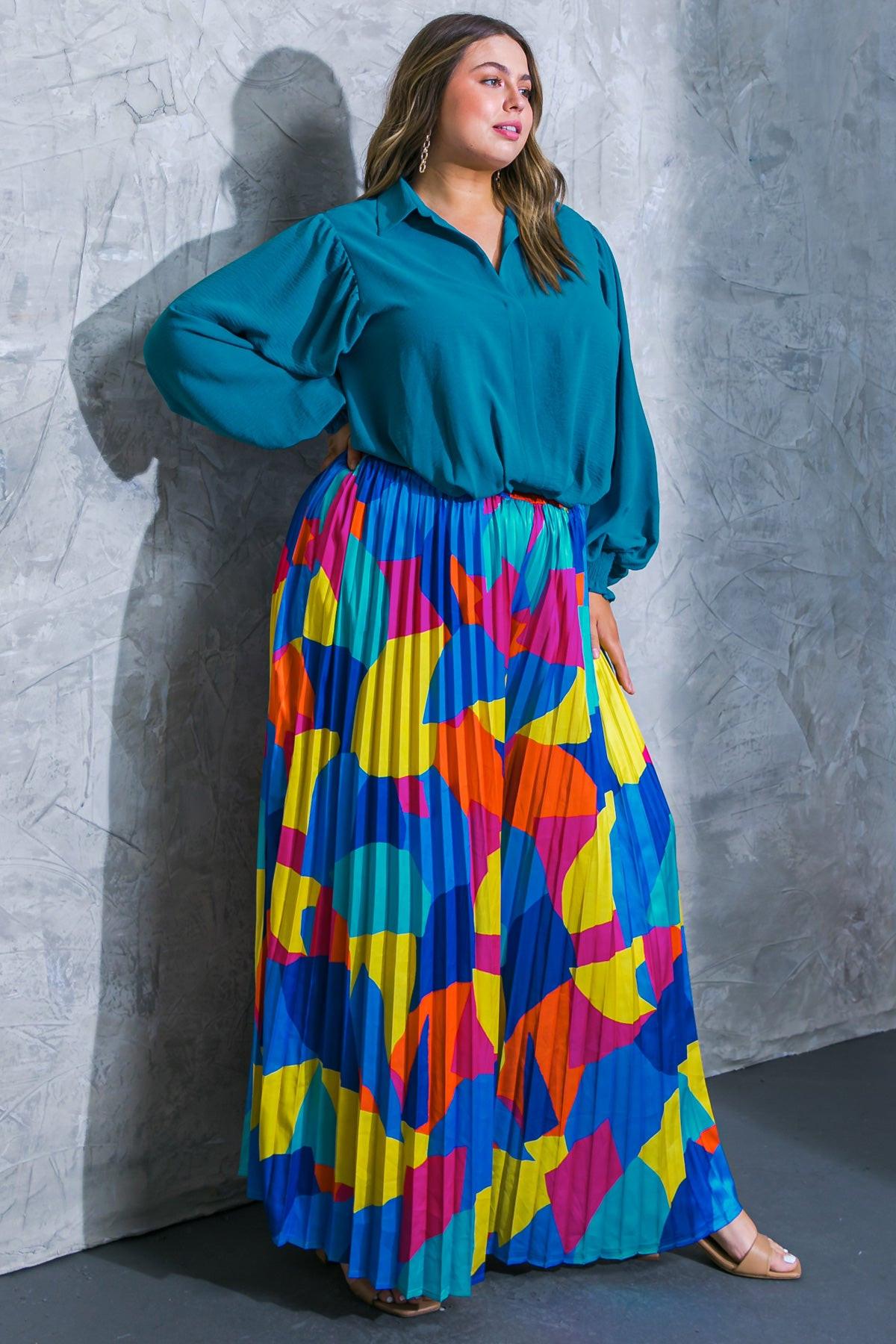 Free Your Mind Woven Pants With Pleated Design And Side Zipper
