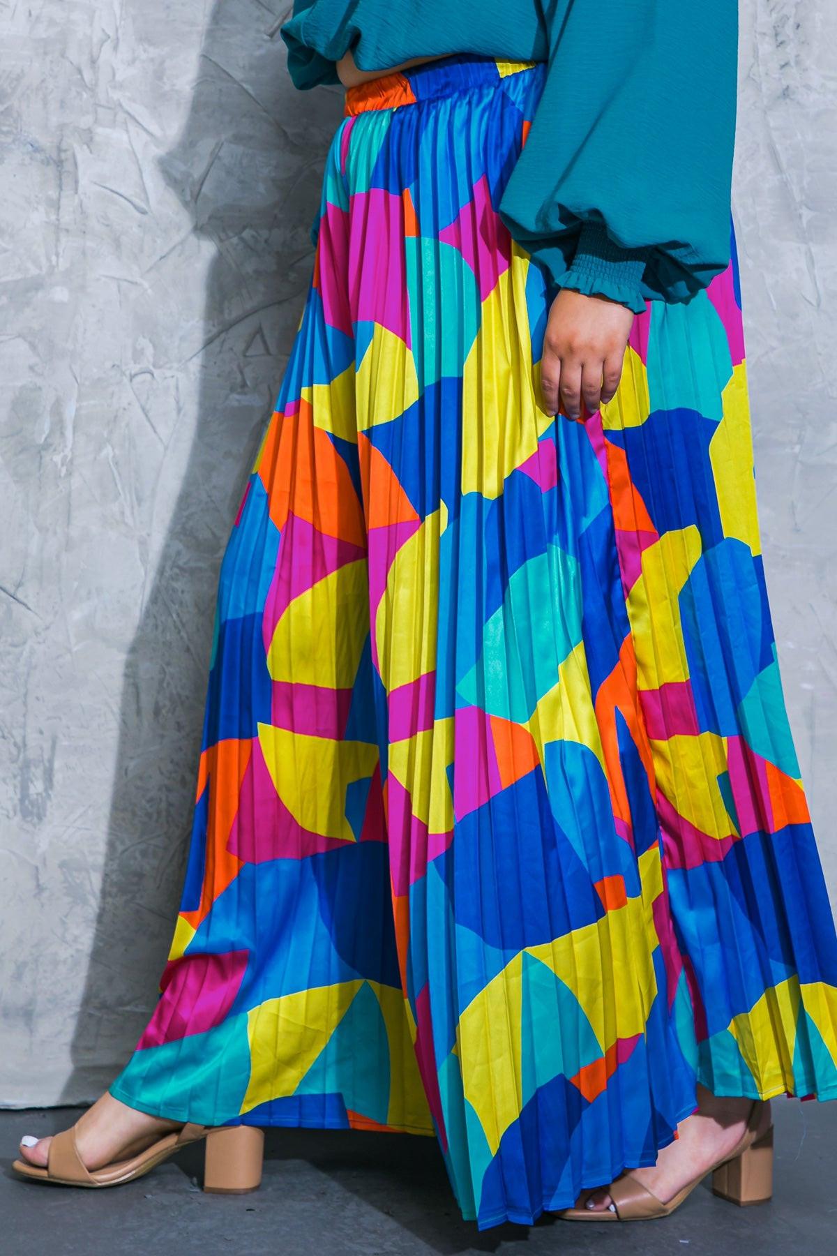 Free Your Mind Woven Pants With Pleated Design And Side Zipper