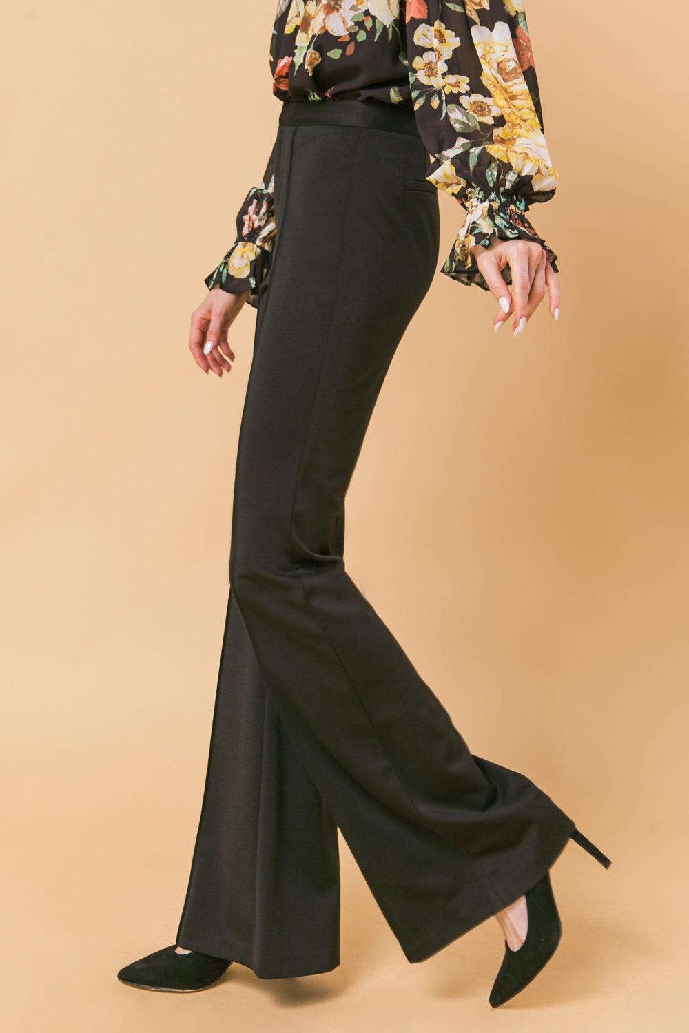 But Better Flare Pants High Rise Center Seam Faux Back Pockets