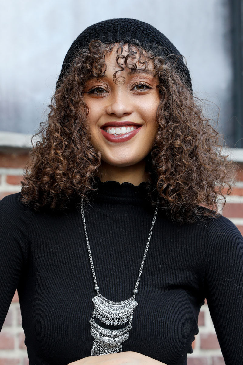 Slouch Waffle Knit Beanie-Soul Flow Apparel