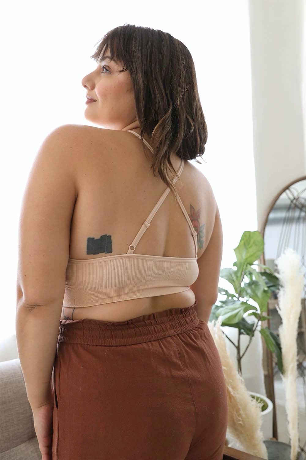 High Neck Crochet Lace Bralette – Stylish Layering Essential-Soul Flow Apparel