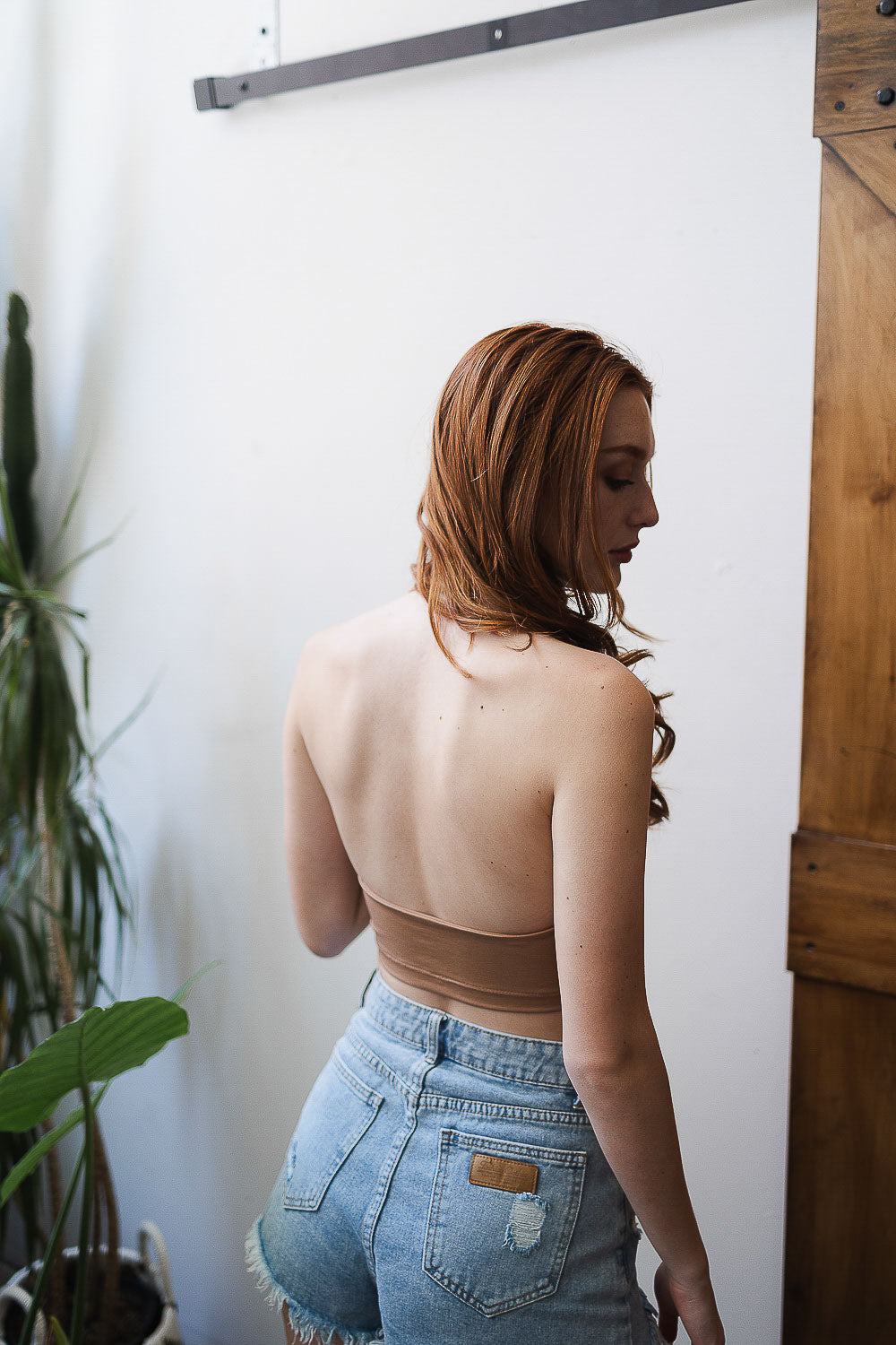 Solid Halter Bralette-Soul Flow Apparel