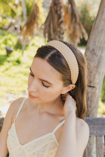Solid Shade Woven Headband-Soul Flow Apparel