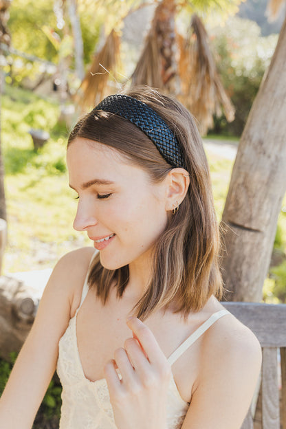 Solid Shade Woven Headband-Soul Flow Apparel