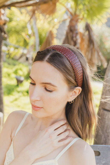 Solid Shade Woven Headband-Soul Flow Apparel