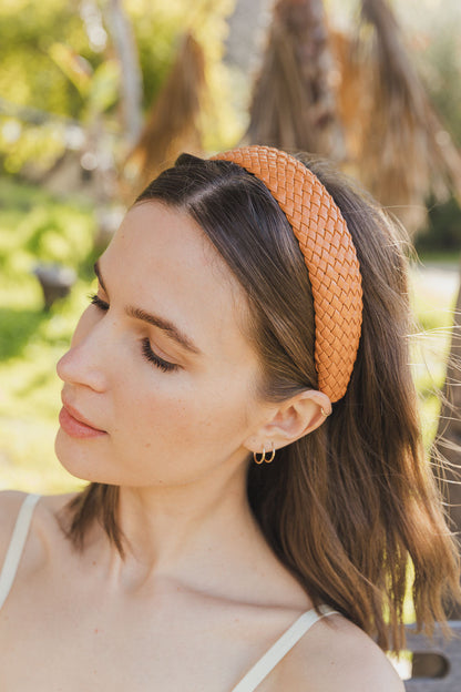 Solid Shade Woven Headband-Soul Flow Apparel