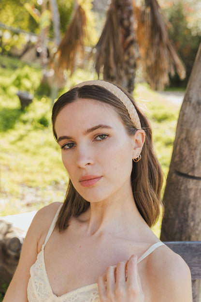 Solid Shade Woven Headband-Soul Flow Apparel