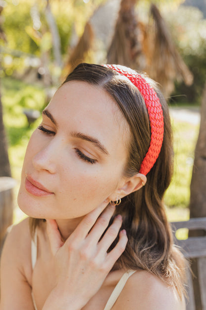 Solid Shade Woven Headband-Soul Flow Apparel