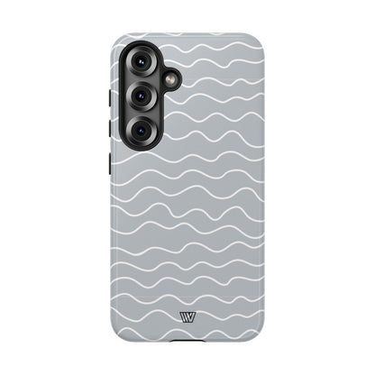 GRAY WAVES | Tough Phone Case