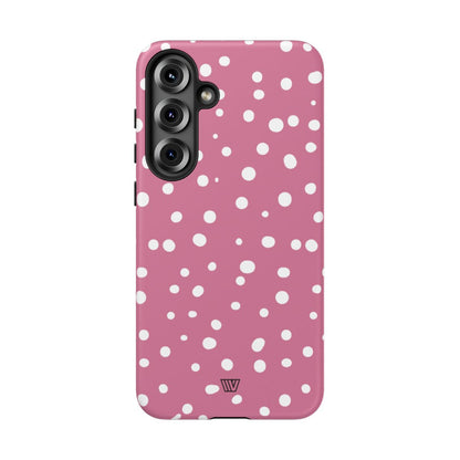 BLUSH RED DOTS | Tough Phone Case