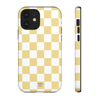 BANANA YELLOW CHECKERBOARD | Tough Phone Case
