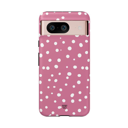 BLUSH RED DOTS | Tough Phone Case