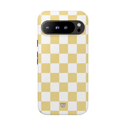 BANANA YELLOW CHECKERBOARD | Tough Phone Case