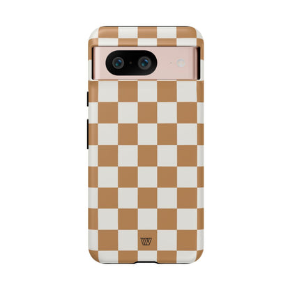 CHESTNUT CHECKERBOARD | Tough Phone Case