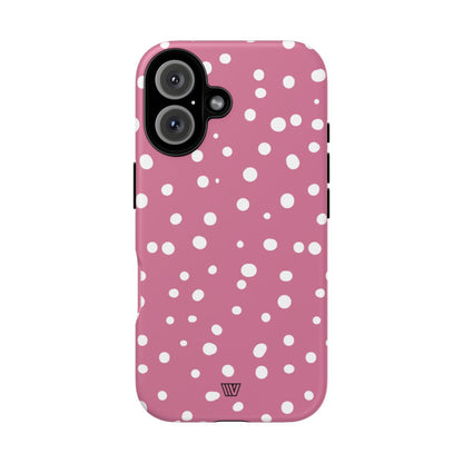 BLUSH RED DOTS | Tough Phone Case