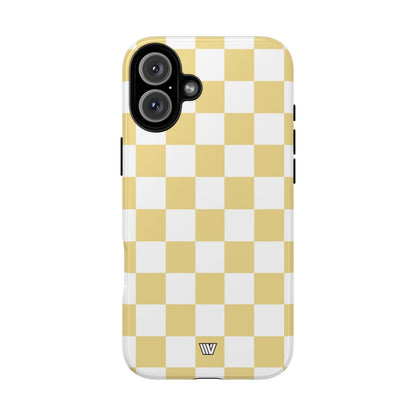 BANANA YELLOW CHECKERBOARD | Tough Phone Case