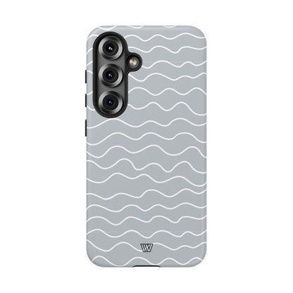 GRAY WAVES | Tough Phone Case