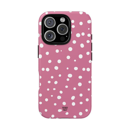 BLUSH RED DOTS | Tough Phone Case
