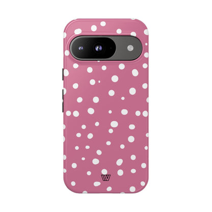 BLUSH RED DOTS | Tough Phone Case