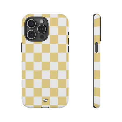 BANANA YELLOW CHECKERBOARD | Tough Phone Case