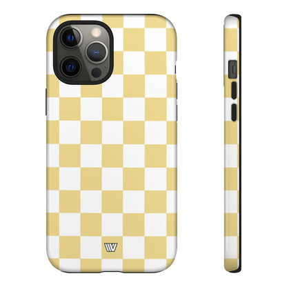 BANANA YELLOW CHECKERBOARD | Tough Phone Case