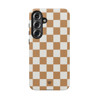 CHESTNUT CHECKERBOARD | Tough Phone Case