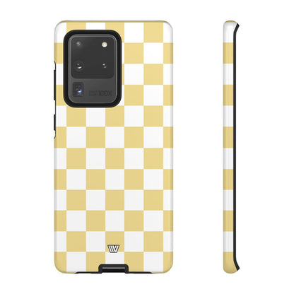 BANANA YELLOW CHECKERBOARD | Tough Phone Case